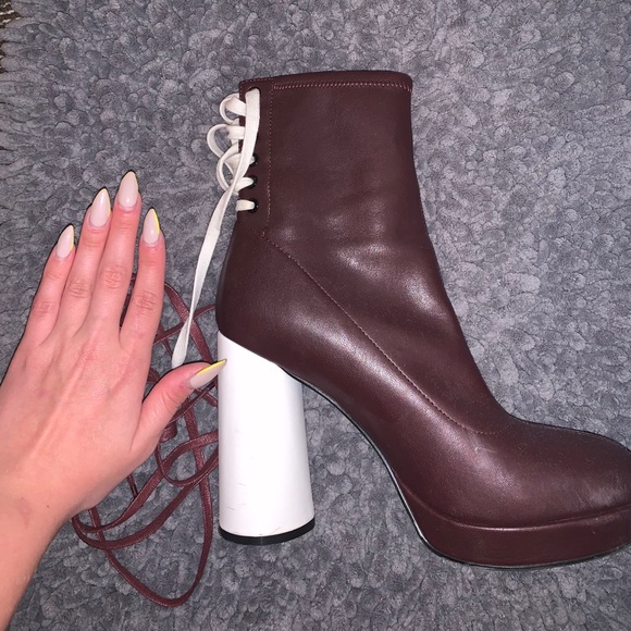 🔥DEAL🔥 Burgundy boots/ RUSSIAN DESIGNER - Picture 3 of 5